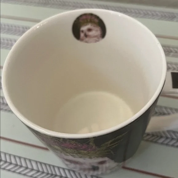Vicki Sawyer Coffee or Tea Mug Rare "Snow Queen Owl Bone China PPD  13oz - Picture 5 of 6